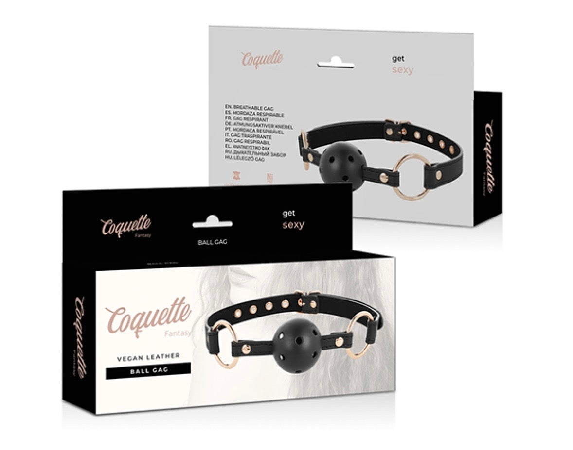 Mordaza Coquette Fantasy - Cuero vegano