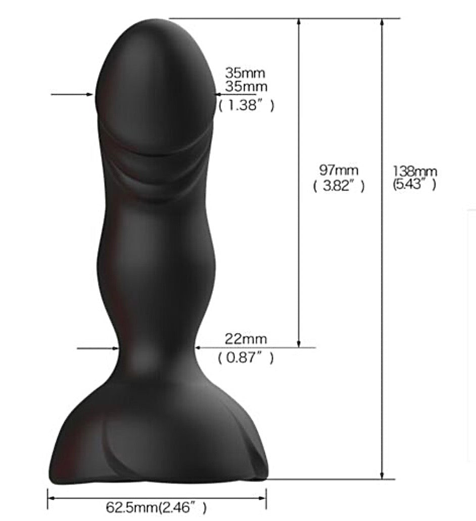 ARMONY - Plug anal de rosa control remoto