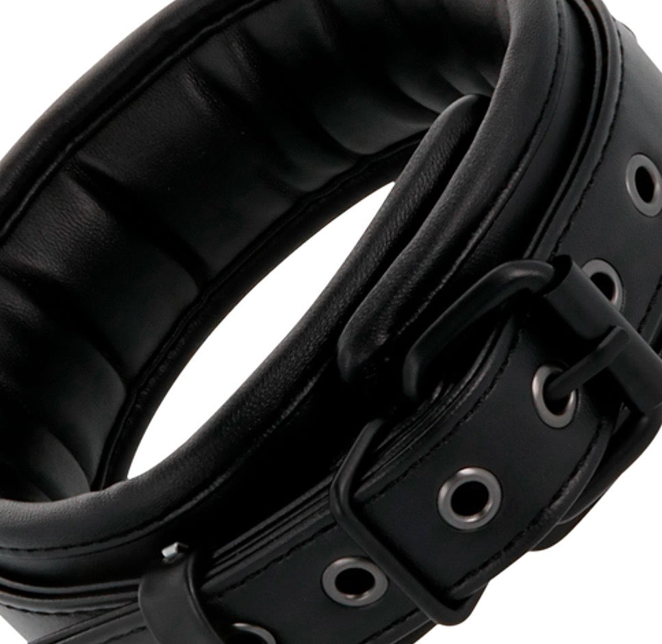 Conjunto Darkenes- Collar, esposas y tobilleras de cuero