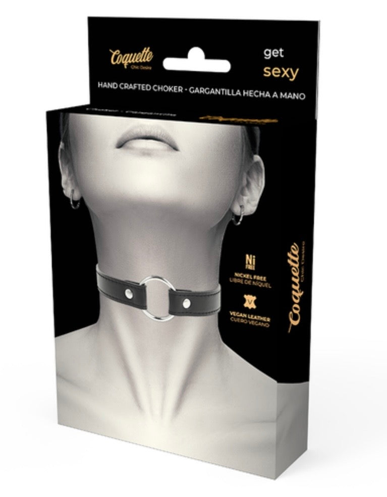 Collares choker Coquette de cuero vegano