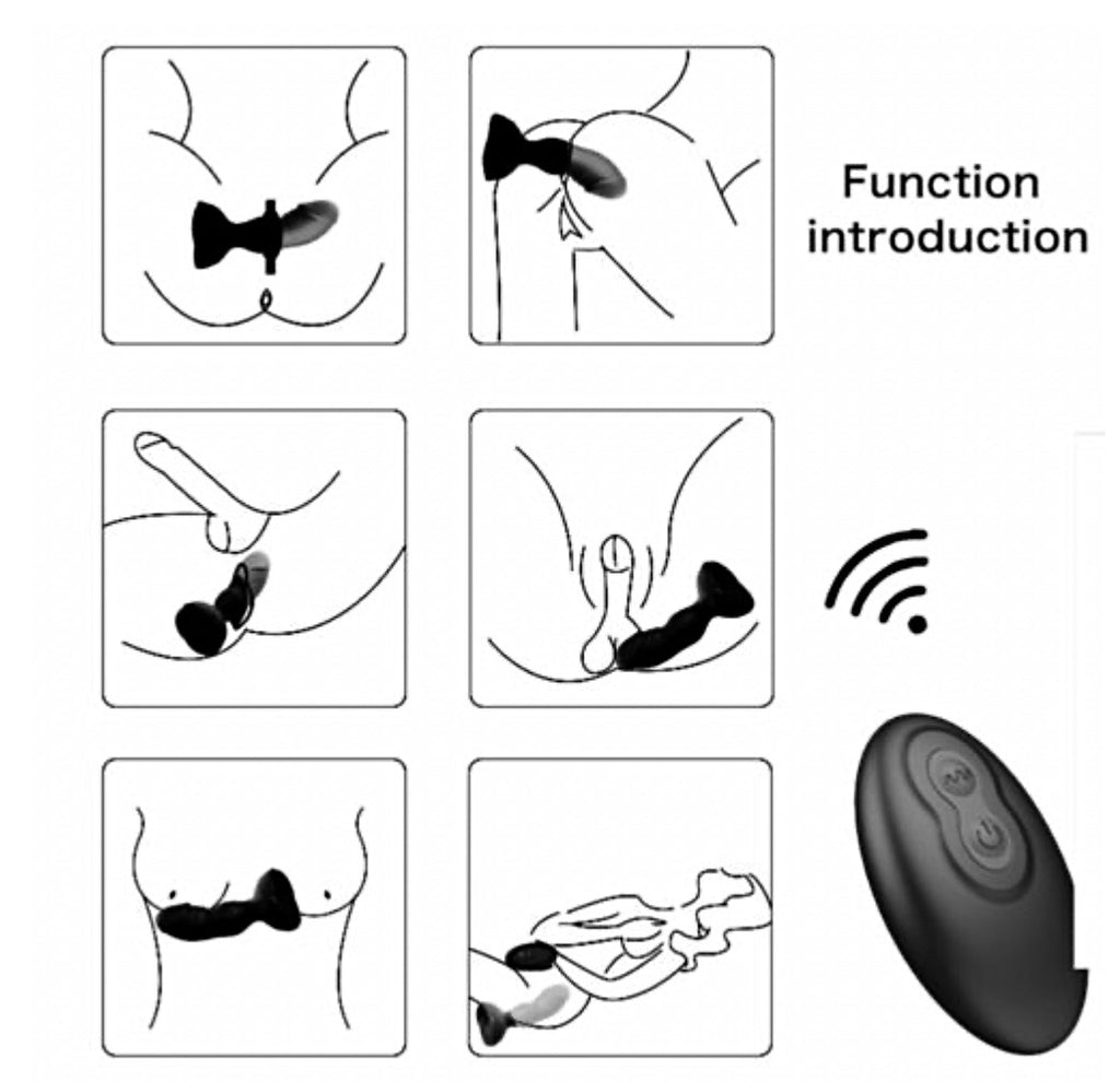 ARMONY - Plug anal de rosa control remoto