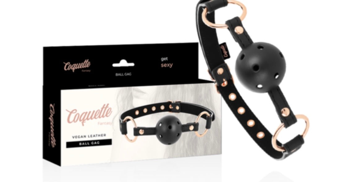 Mordaza Coquette Fantasy - Cuero vegano