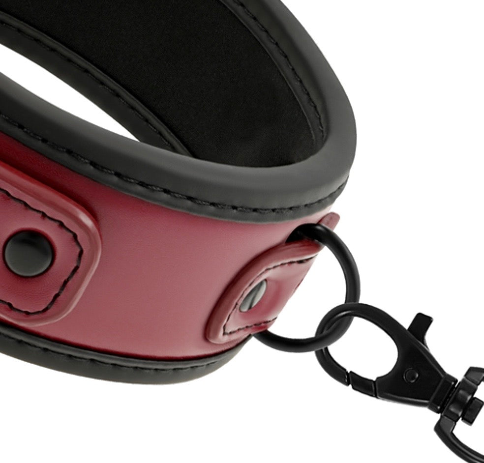 FETISH: Collar con cadena de neopreno