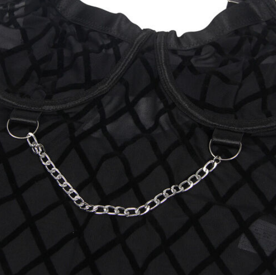 Body Subblime con Cadenas y Ligueros - Elegancia Seductora