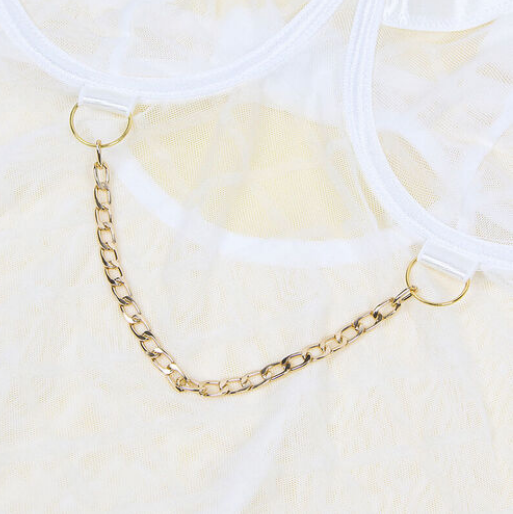 Body Subblime con Cadenas y Ligueros - Elegancia Seductora