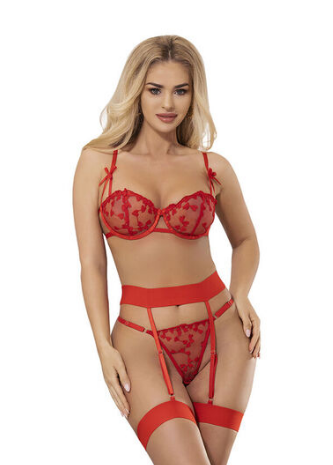 Conjunto Subblime con Corazones Rojos