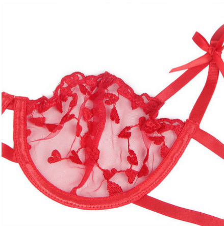 Conjunto Subblime con Corazones Rojos