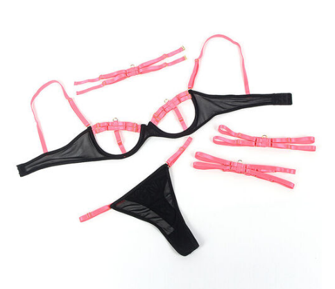 Conjunto Subblime con Collar y Detalles - Hollow Cut Bicolor