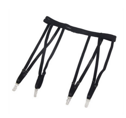 Body Subblime Negro con Liguero - Teddy con Escote Halter