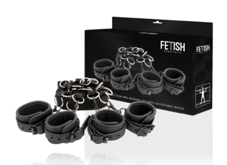 SET ataduras cama FETISH SUBMISSIVE