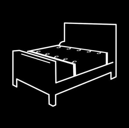 SET ataduras cama FETISH SUBMISSIVE