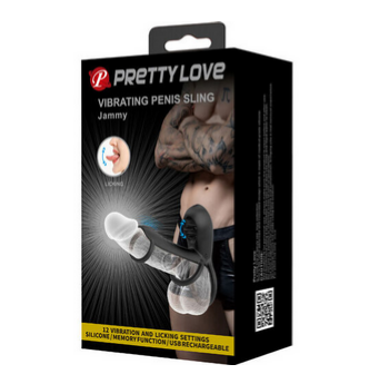 PRETTY LOVE - Cabestrillo vibrador para pene