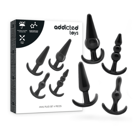 Kit Progresivo 4 Plugs Anales - Addicted Toys