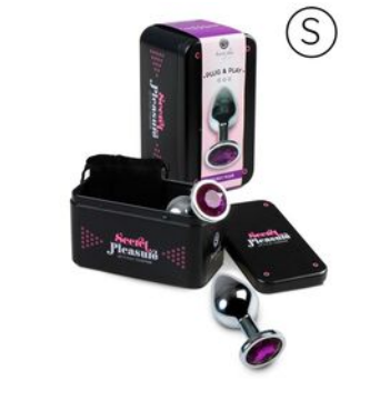 Plug Anal de Metal con Brillante - Aluminio Premium