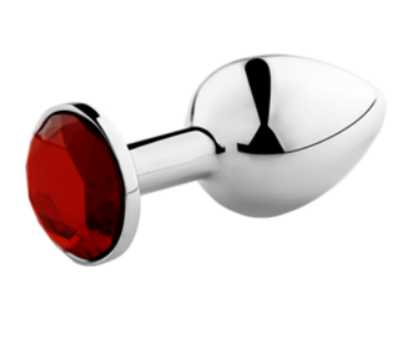 Plug Anal de Metal con Brillante - Aluminio Premium
