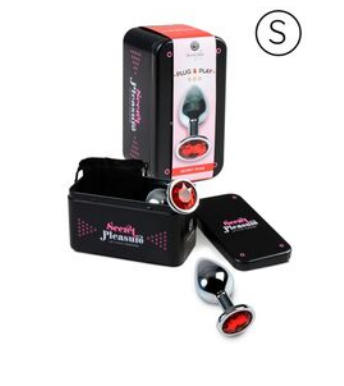 Plug Anal de Metal con Brillante - Aluminio Premium