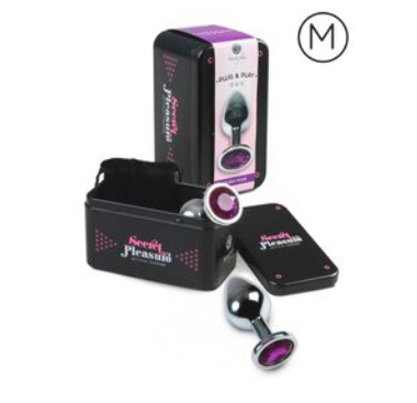 Plug Anal de Metal con Brillante - Aluminio Premium