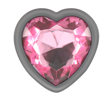 Plug Anal de Metal con Joya corazon Intense