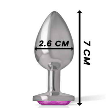Plug Anal de Metal con Joya corazon Intense