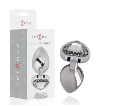 Plug Anal de Metal con Joya corazon Intense