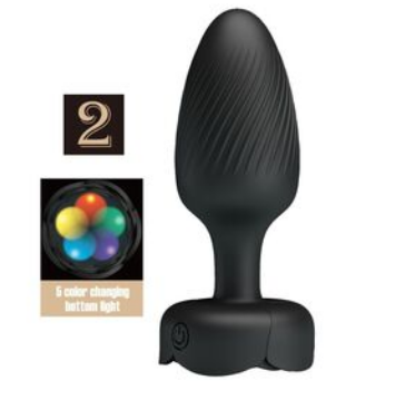 Plug Anal con Luz LED Pretty Love - Vibrador con Luces de Colores