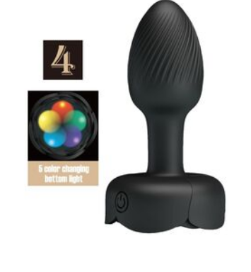 Plug Anal con Luz LED Pretty Love - Vibrador con Luces de Colores