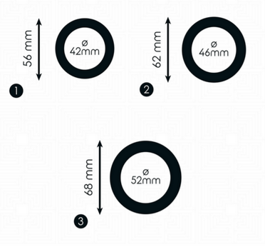 Set 3 Anillos Planos para Pene Addicted Toys