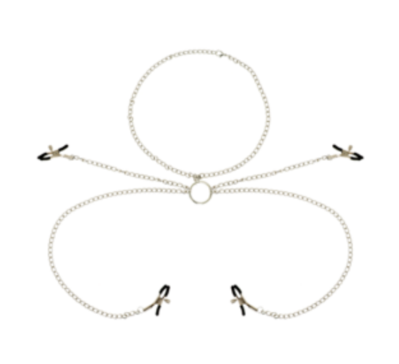 Pinzas para Pezones Metálicas con Collar - Ohmama