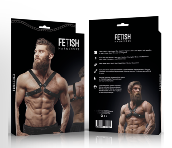 Arnés Frontal para el Pecho - Cuero Vegano Diseño Exclusivo