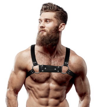Arnés Frontal Pecho - Cuero Vegano Exclusivo