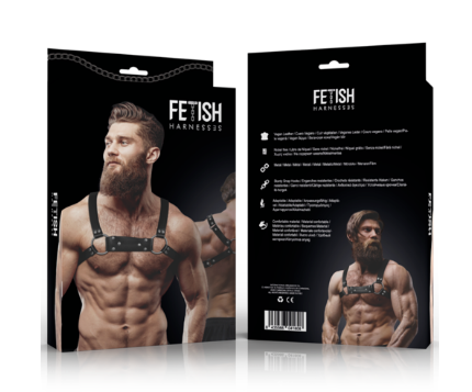 Arnés Frontal Pecho - Cuero Vegano Exclusivo