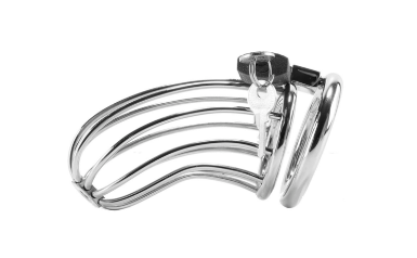 Jaula de Castidad Metálica con Anillos - Acero Inoxidable BDSM
