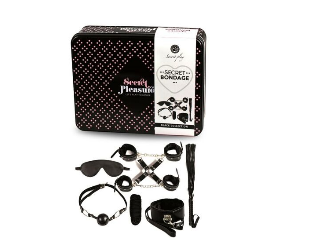 Set Completo de Bondage BDSM 8 Piezas - Cuero Sintético