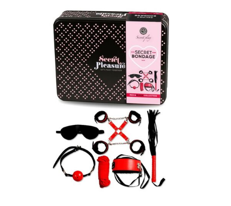 Set Completo de Bondage BDSM 8 Piezas - Cuero Sintético