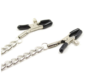 Pinzas para Pezones Metálicas 4 Piezas con Dos Anillas - Ohmama Fetish