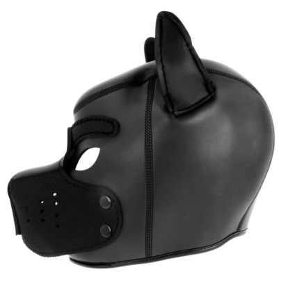 Máscara de Perro Neopreno - Hocico Extraíble | Juego de Roles