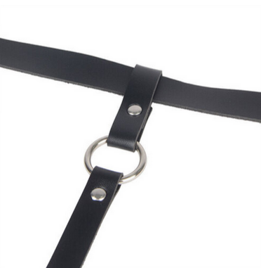 Arnés de Pierna con Cadenas Subblime - Cuero Negro