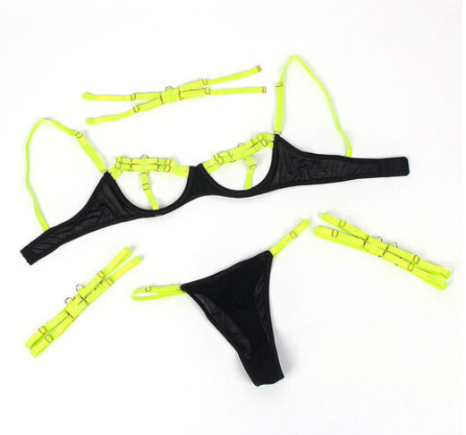 Conjunto Subblime con Collar y Detalles - Hollow Cut Bicolor