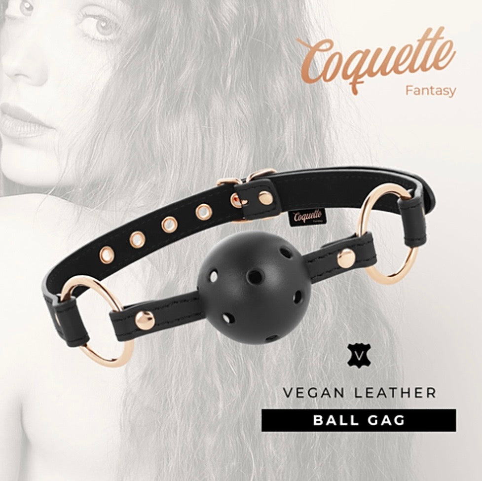 Mordaza Coquette Fantasy - Cuero vegano