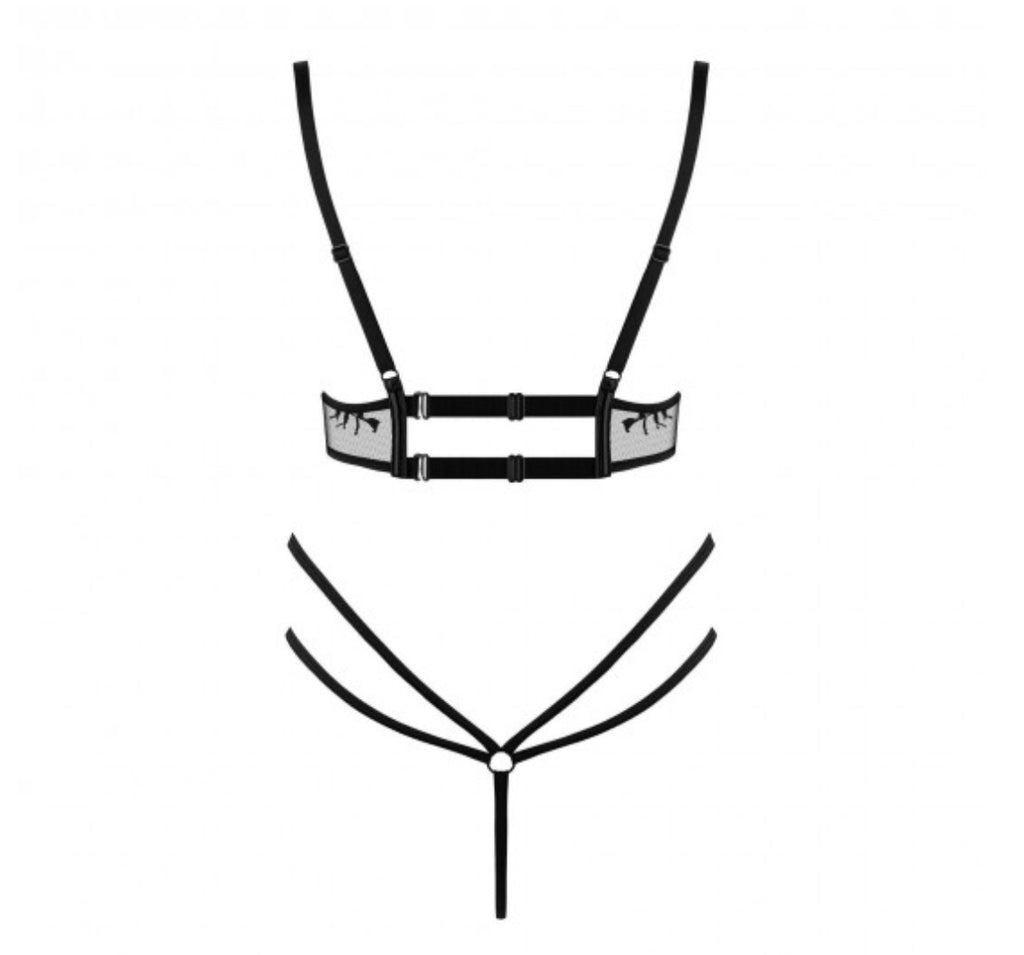 Body Leonela Negro Beauty Night Fashion - Wetlook con Encaje