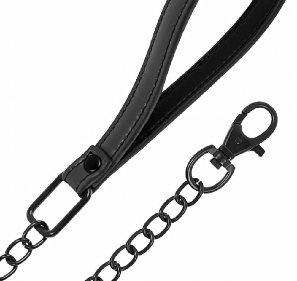 FETISH: Collar con cadena de neopreno