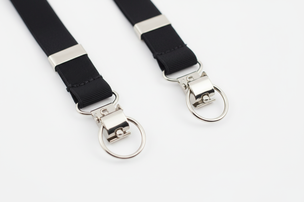 Detalle clips liguero negro