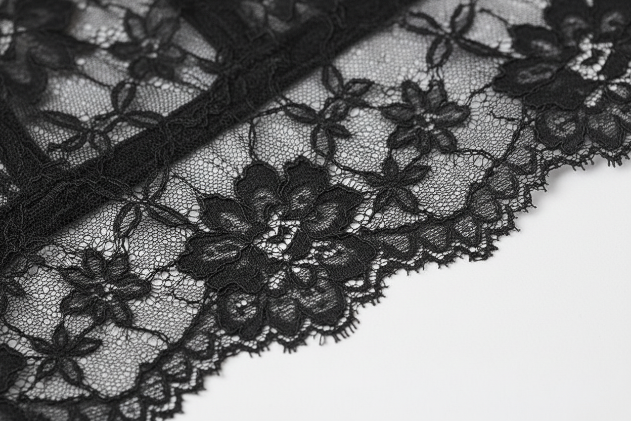 Detalle encaje negro