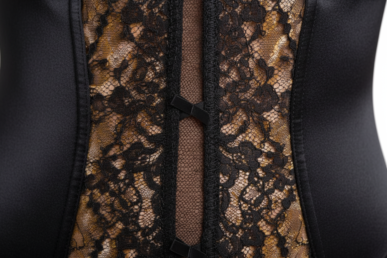 Detalle encaje negro