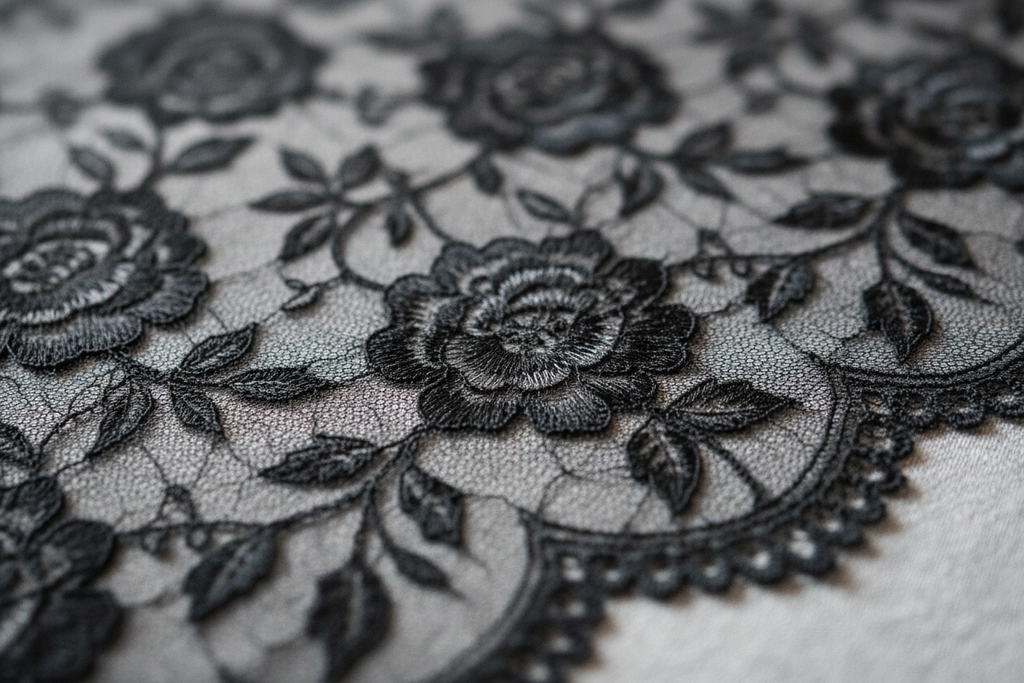 Detalle encaje negro