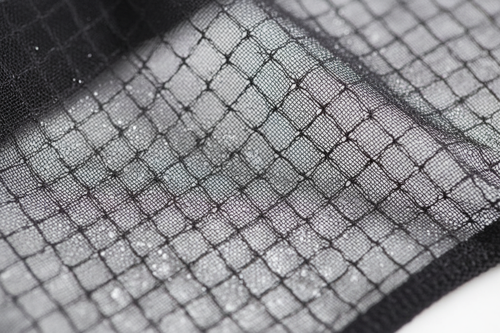 Detalle malla transparente