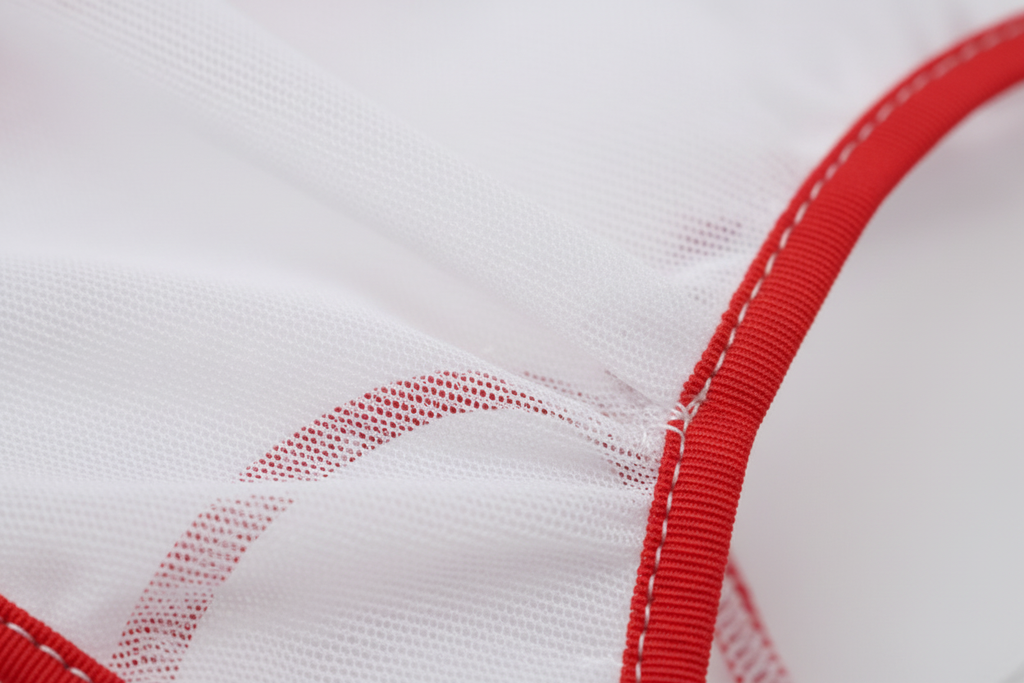 Detalle malla transparente