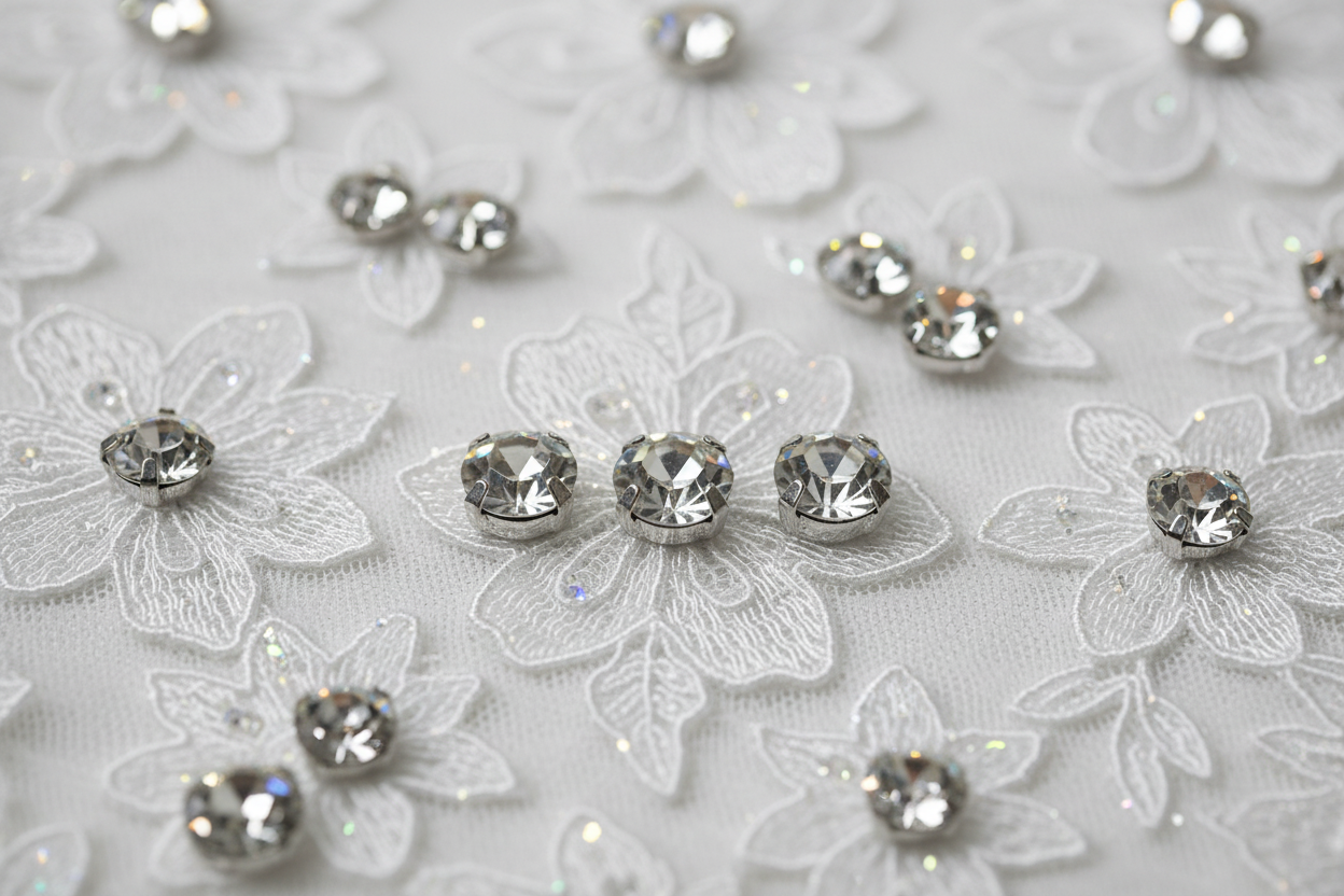 Detalle strass brillantes
