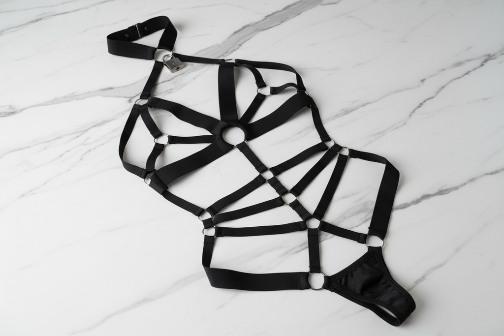 Flatlay arnés tiras