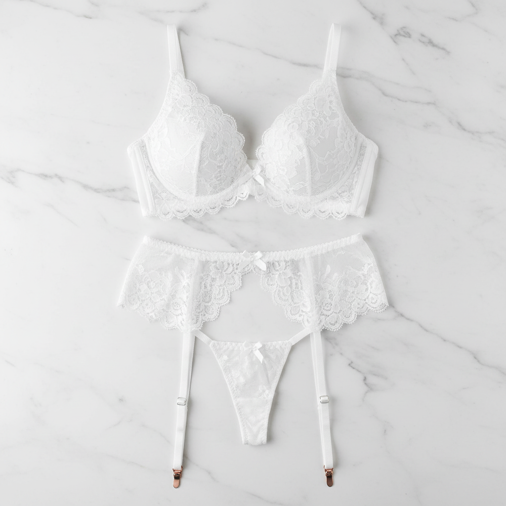 Flatlay conjunto Rose blanco corregido